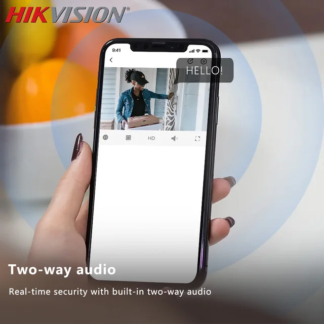 Hikvision DS-2CD2443G2-I 4MP AcuSense POE IP Camera Support  Face detection IR10M Motion Detection PIR Cube Surveillance Camera 2