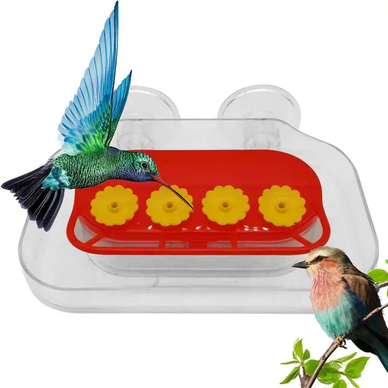 Hummingbird Feeder Window Hummingbird Food Box With Strong Suction Cups