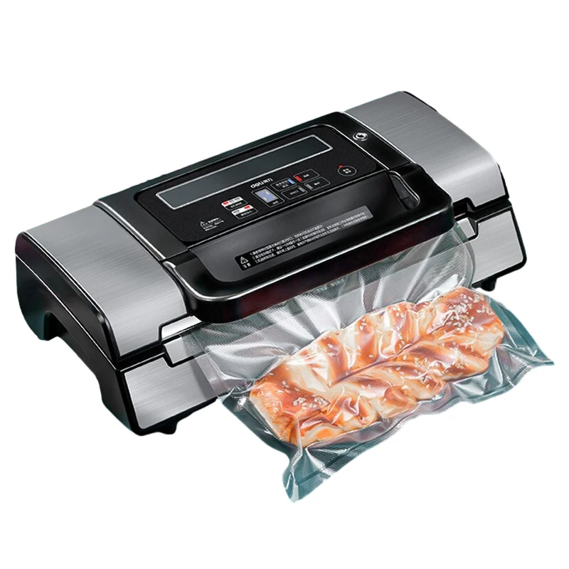 Deli Commercial Vacuum Sealer Machine Multifunction Automatic Vacuum Food Sealer with Built-in Roll Storage Cutter