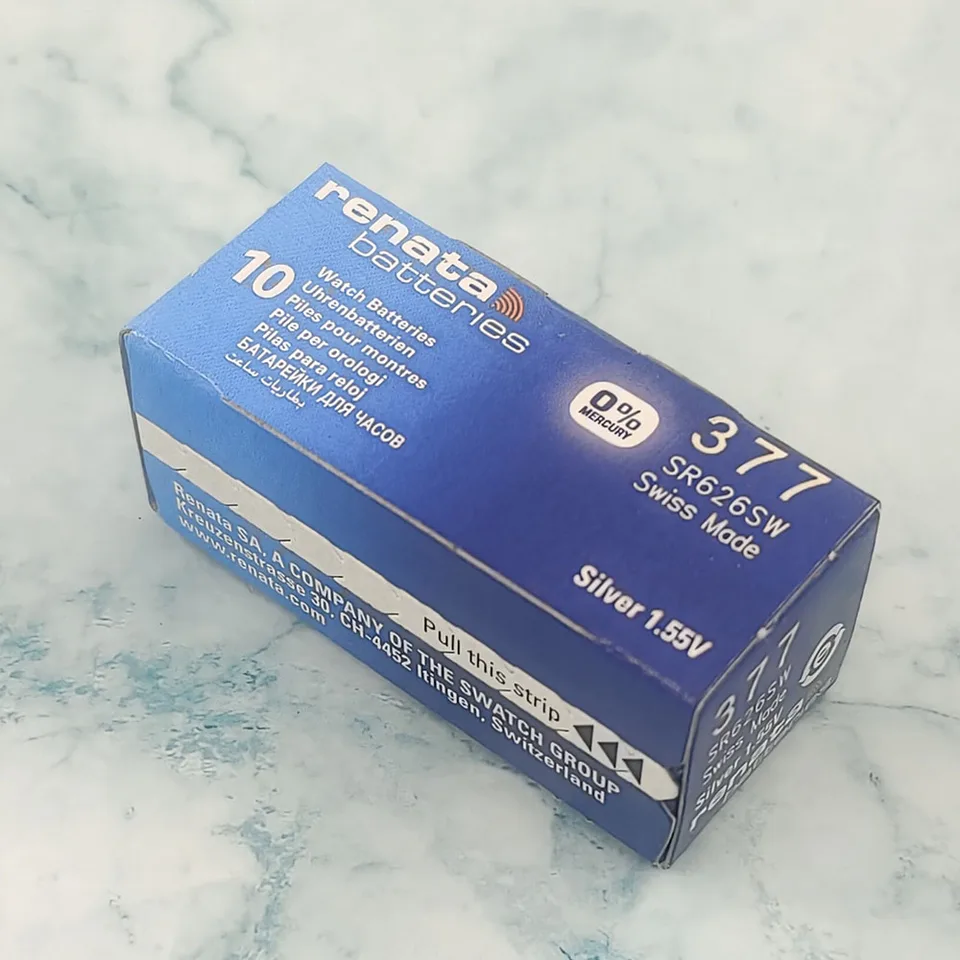 5 Batterie Originali 377 SR626SW Per Orologio Al Quarzo 377A 377S LR626 L626 AG4 - Foto 3