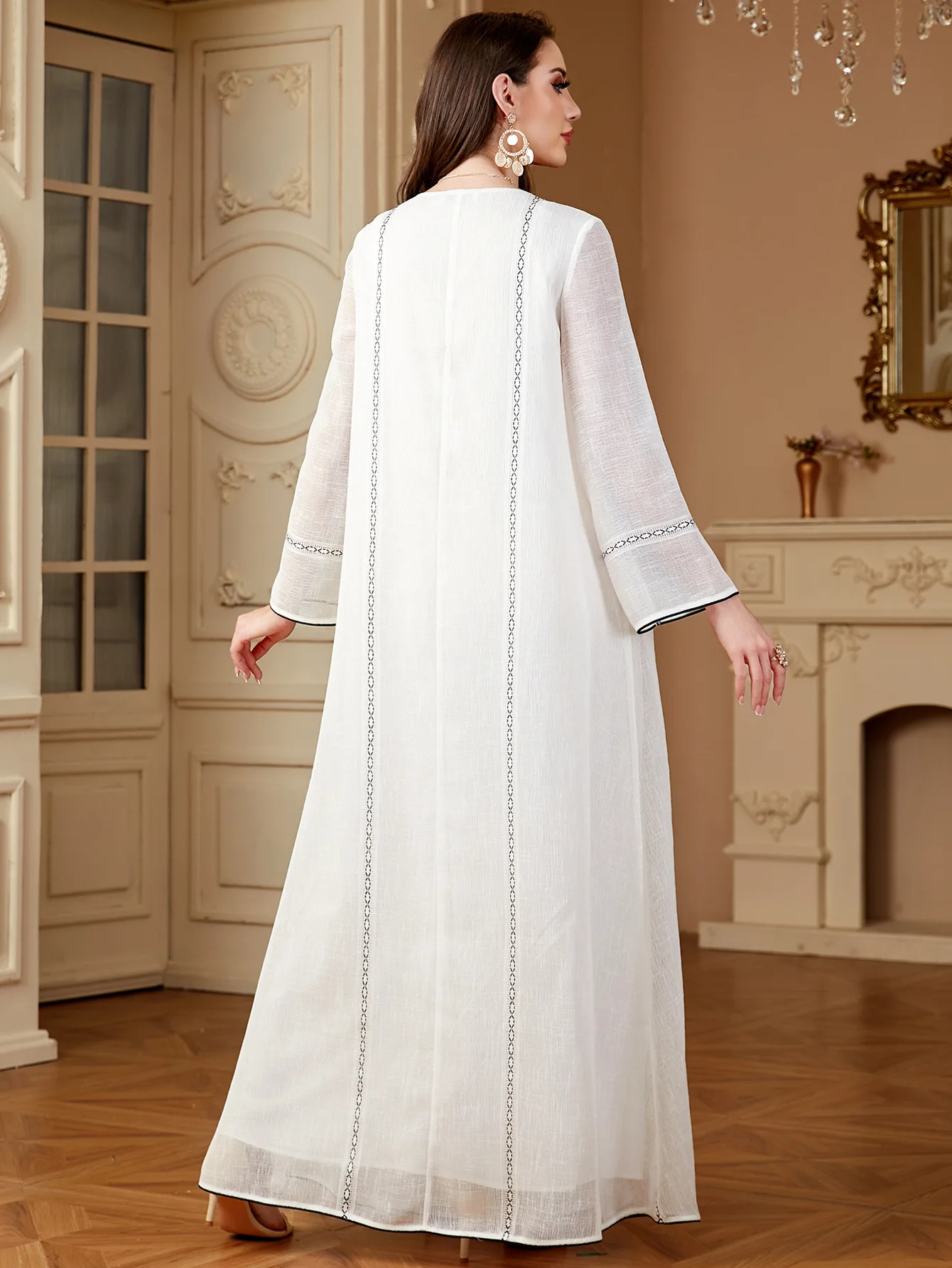 فستان رمضان المغرب المطرز للنساء فساتين الحفلات الإسلامية عبايات جلابية دبي عيد الإسلام فيستدوس السعودية رداء طويل