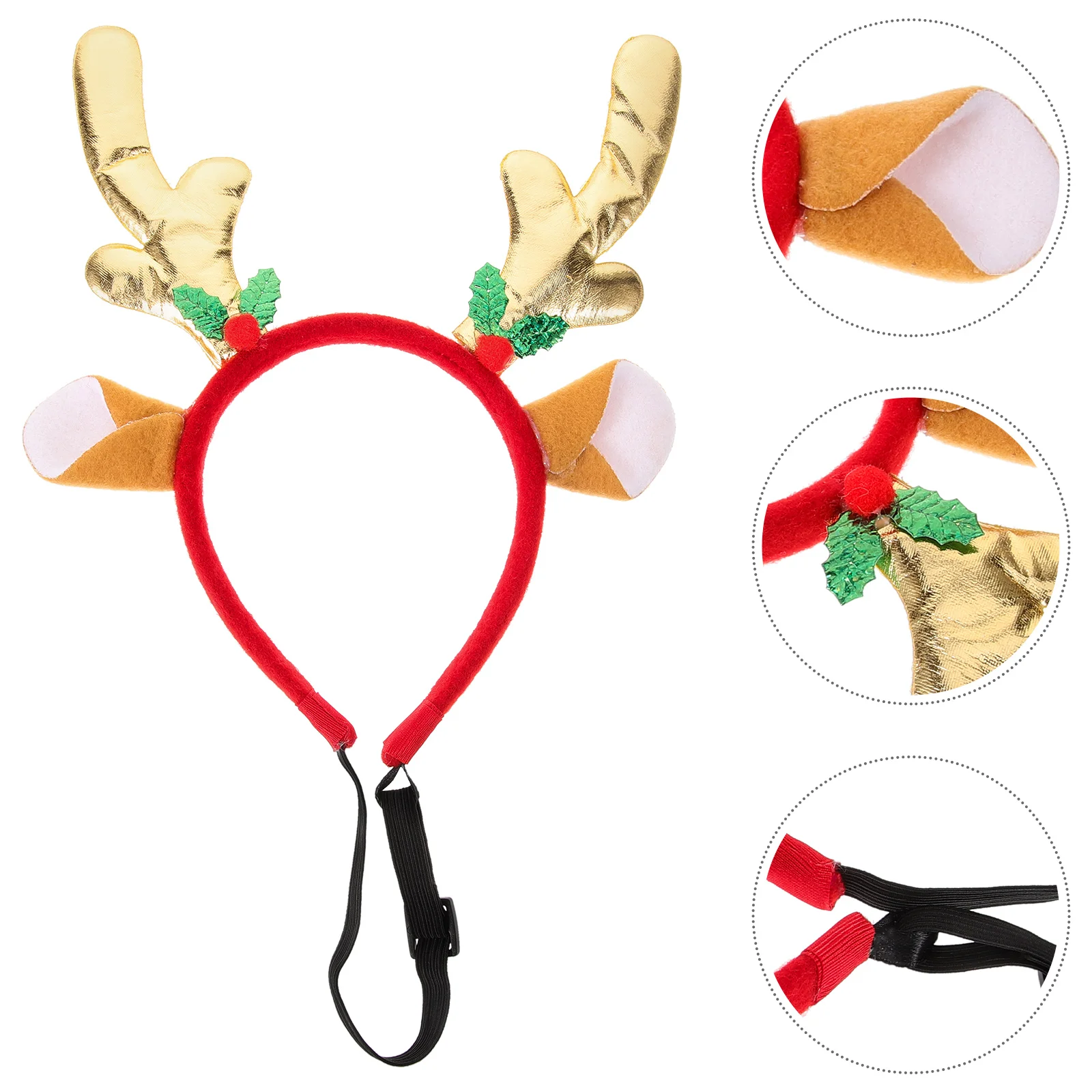

Christmas Pet Headband Outfits Cat Costume Decor Accessories Headdress Plush Headwear