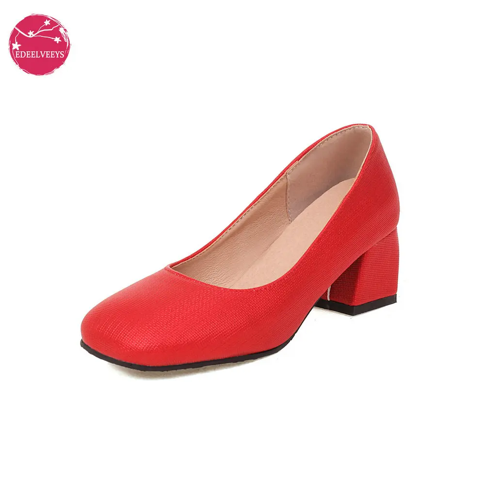 

Womens Japanese Slip on Lolita Pumps Casual Elegant Maid Cosplay Bridal Wedding Red Shoes Girls Block Chunky Heel White Pink