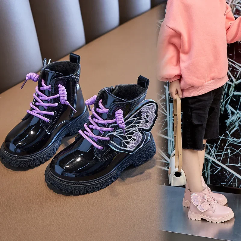 Girls Winter Short Boots Soft Anti Slip Casual Shoes