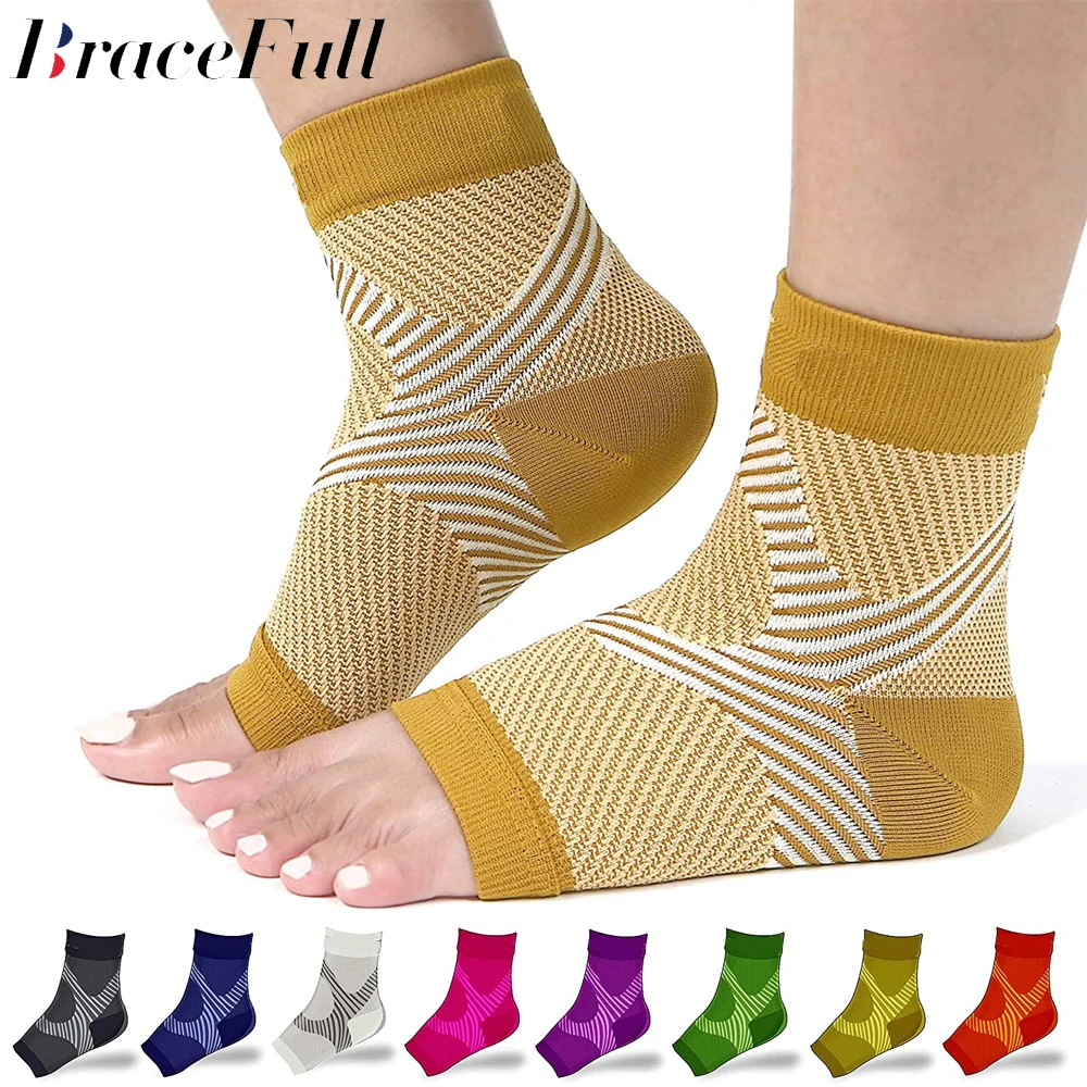 1Pair Plantar Fasciitis Compression Ankle Brace Socks Sleeves,Provides Foot&Arch Support.Heel Pain,Achilles Tendonitis Relief