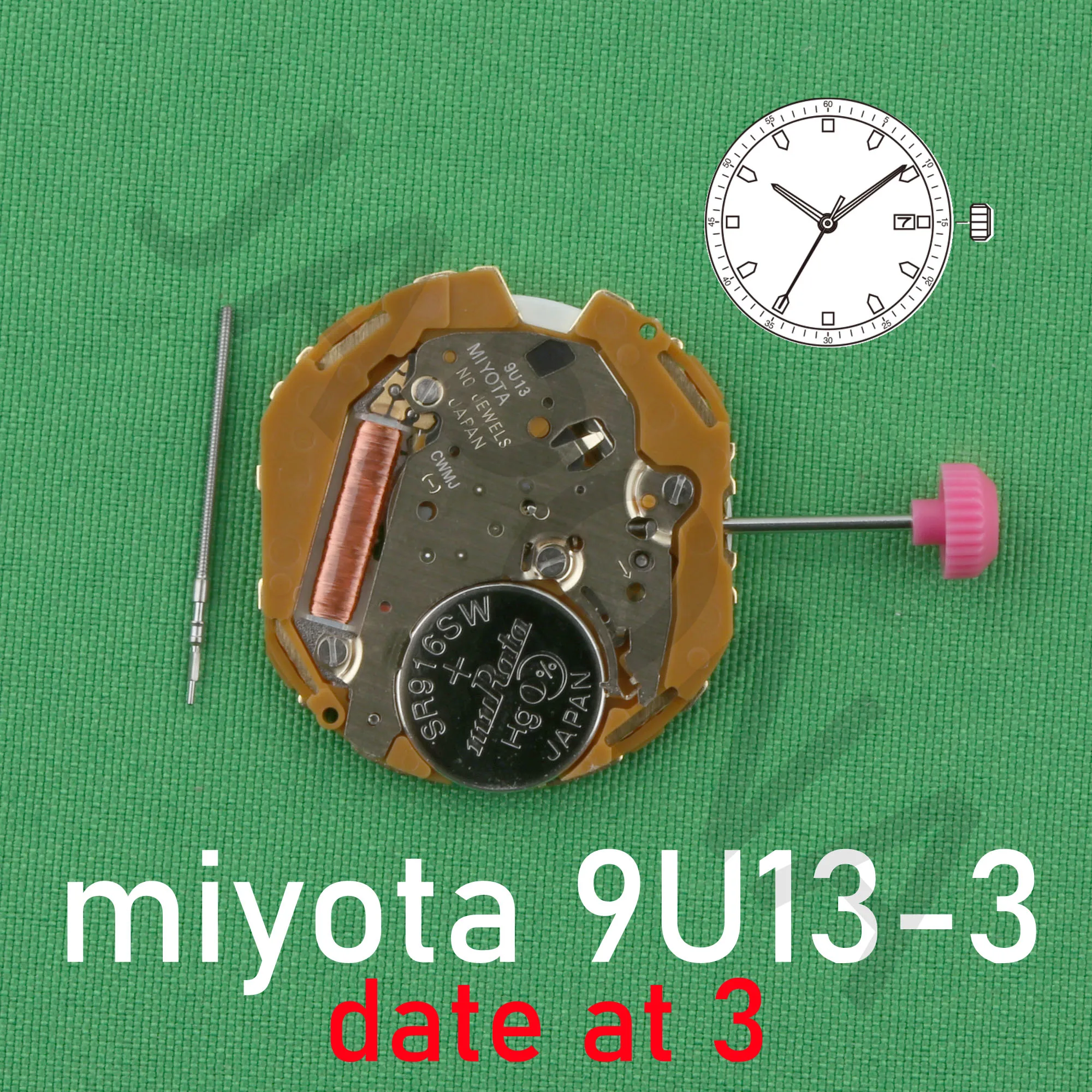 Miyota 1L22 Movimento Orologio Al Quarzo - Foto 8