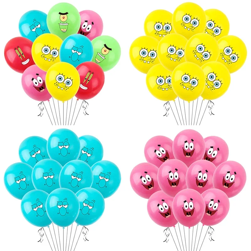 Cartoon Spongebob Baby Dusche Geburtstag Luftballons Hybrid Latex Ballon Mädchen Junge Kinder Geburtstag Baby Dusche Party Dekoration