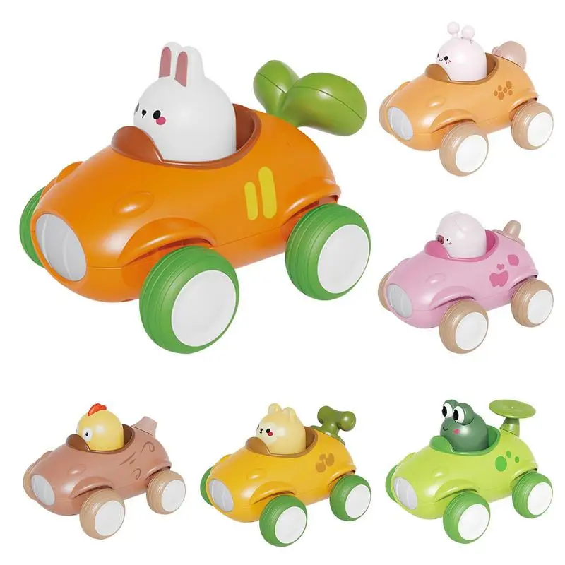new inertia slide car wind up toys for children cute cartoon owl snails crab press mechanical sliding kids educational toys Press Car Toy Press Ejection Vehicle Friction Inertia Sliding Pull Back Car Animals Toys Battery Free Cute Vehicle Press To Run
