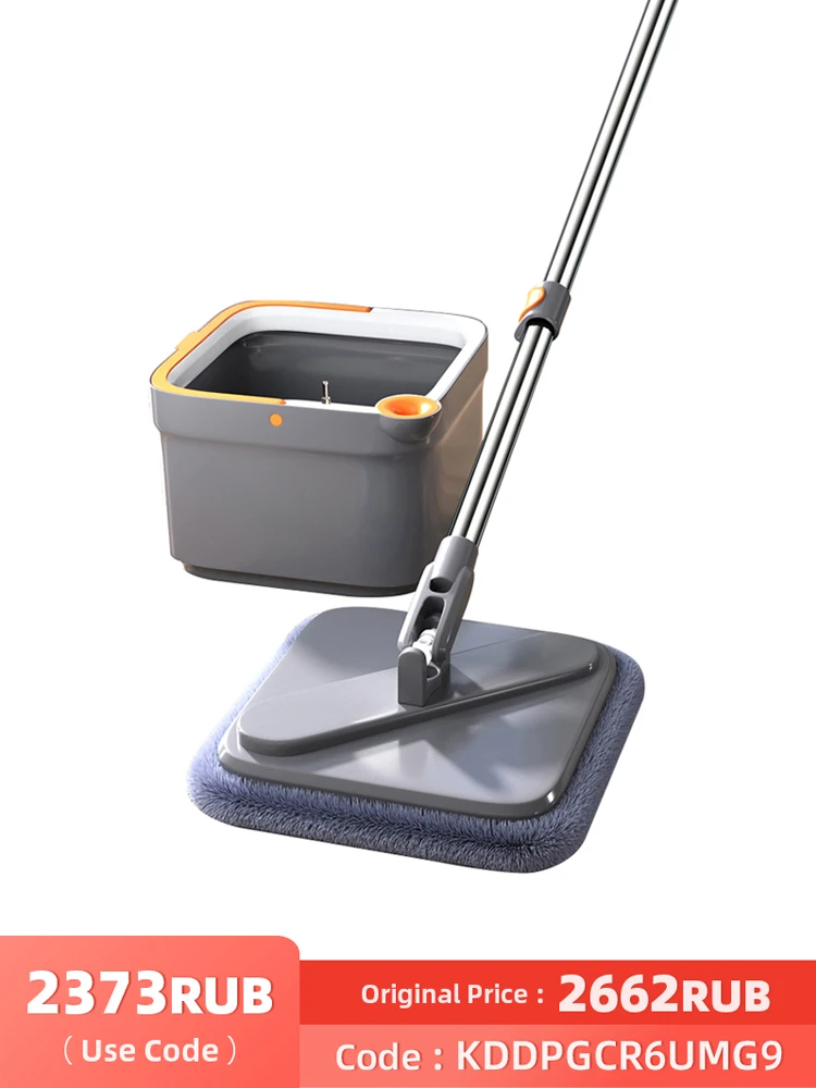 Joybos Mop With Bucket Tornado Dry Cleaning Spin And Go Mop