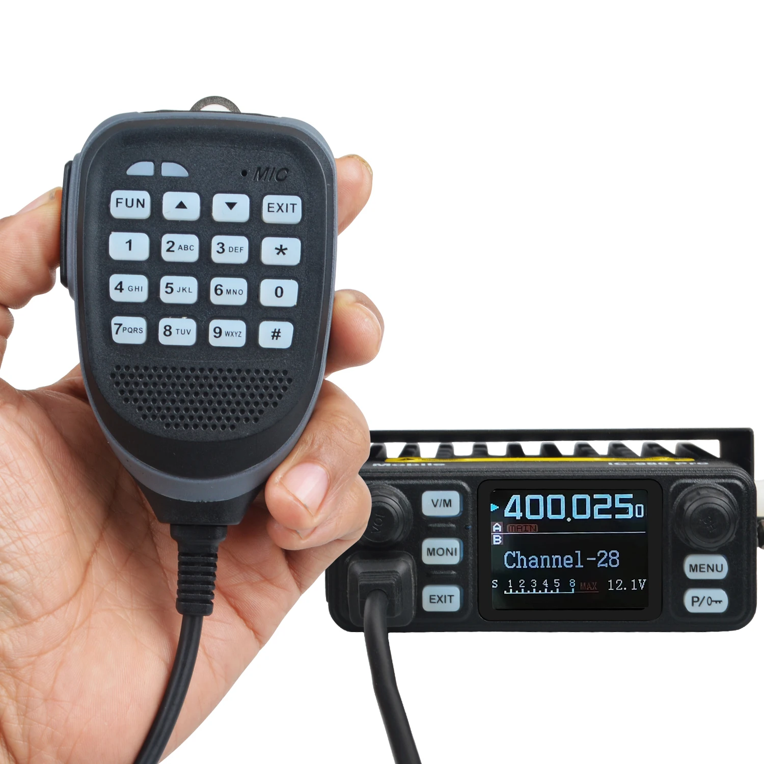 New!!! Walkie Talkie IC-980 Pro UHF VHF Dual Band Dual Watch 25W AI Noise Reduction FM Scrambler Vox Mini Mobile Radio 3