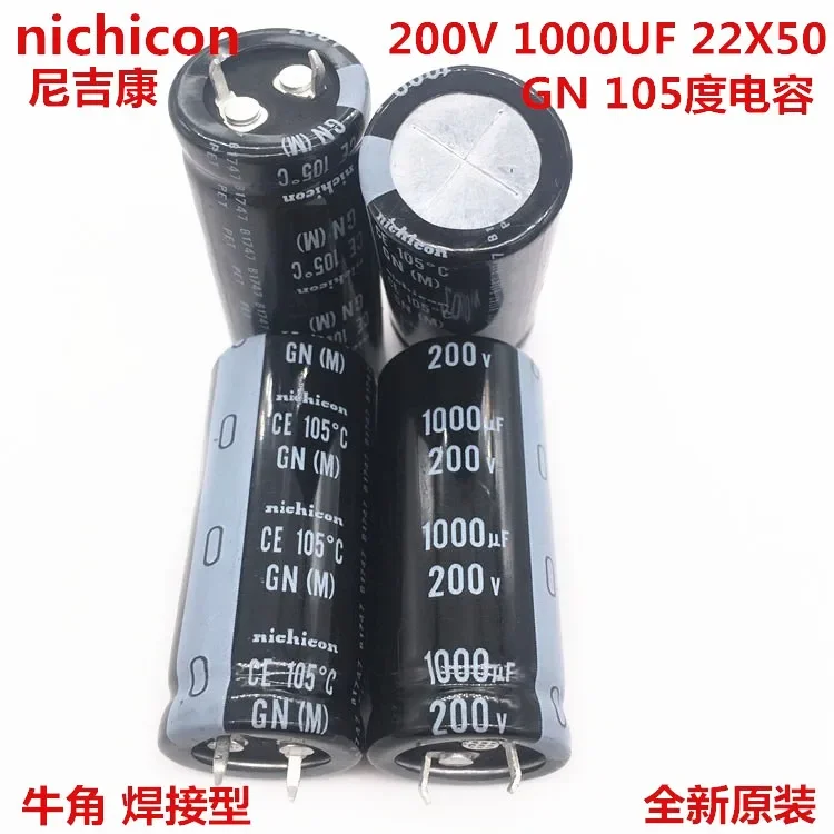 

2PCS/10PCS 1000uf 200v Nichicon GN/GY 22x50mm 200V1000uF Snap-in PSU Capacitor