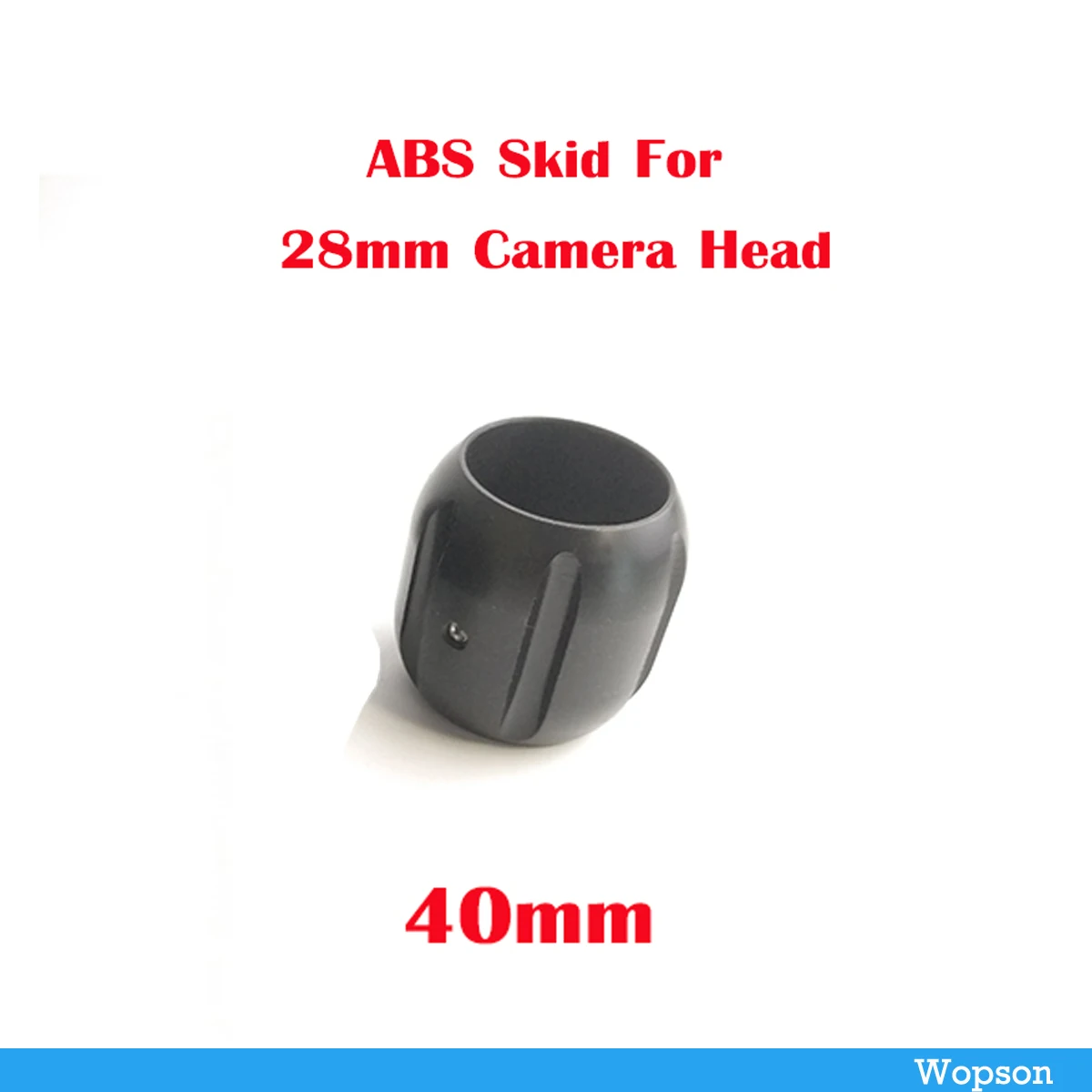 40mm 90mm ABS Skid For 28mm Pipe Camera Head Video Camera Head Protective Skid DIY Flexible Pipeline Camera Head Skid 3