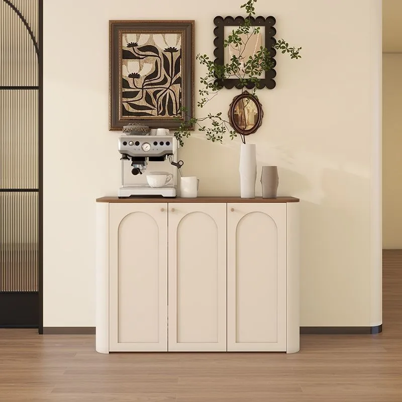 เฟอร์นิเจอร์ห้องนั่งเล่นสไตล์ฝรั่งเศสย้อนยุคสุดหรู สีครีม ตู้เก็บของในห้องนั่งเล่น ตู้ข้างเตียงในห้องครัว 1