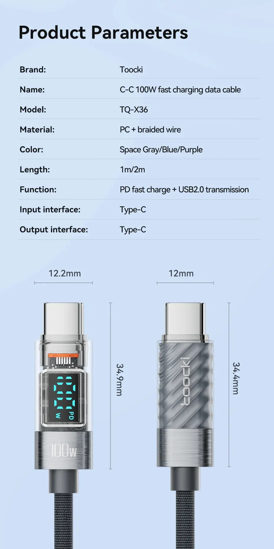 Toocki 100W USB C Cable Image 10