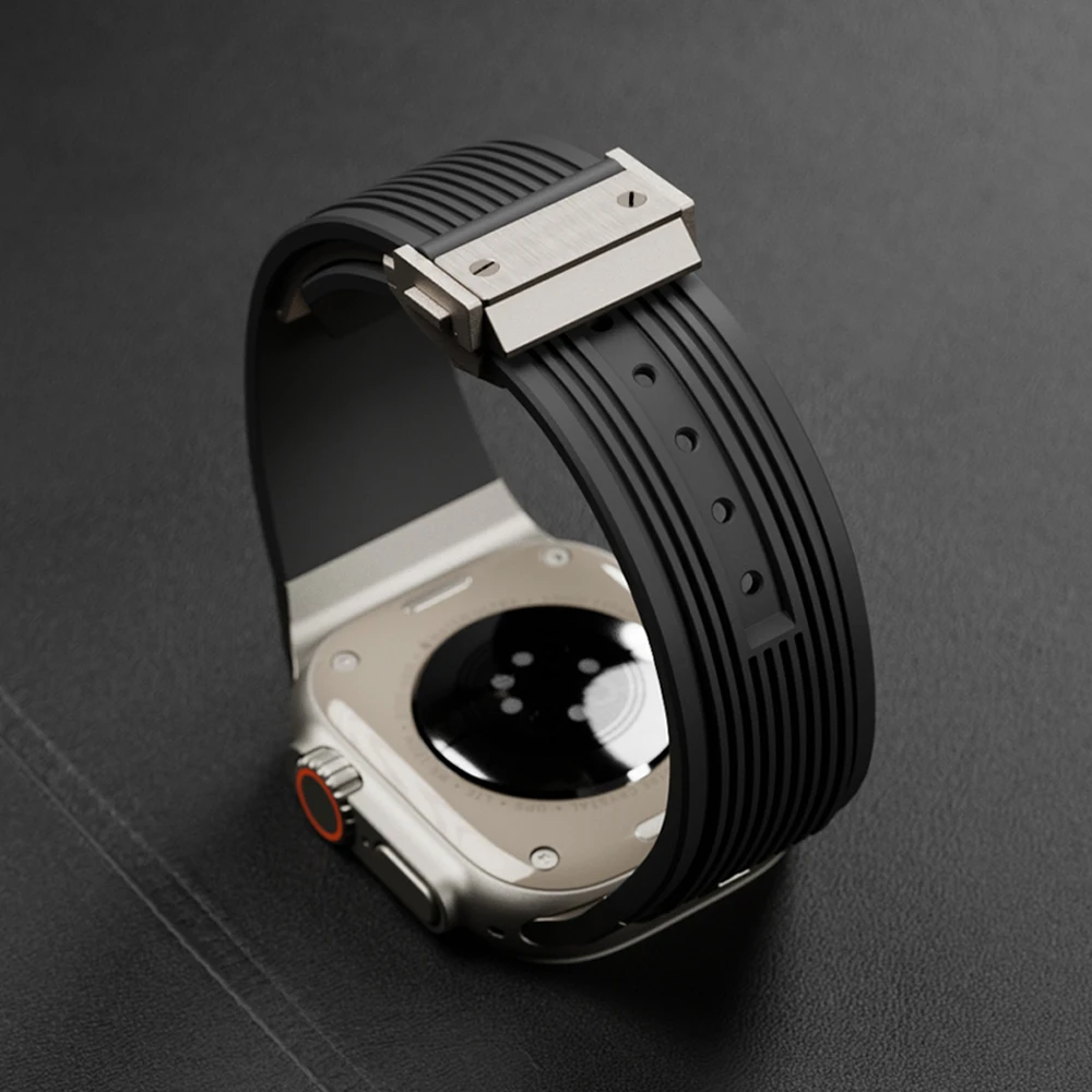 Silicone Sports Strap for Smartwatch - Durable Rubber Band Bracelet