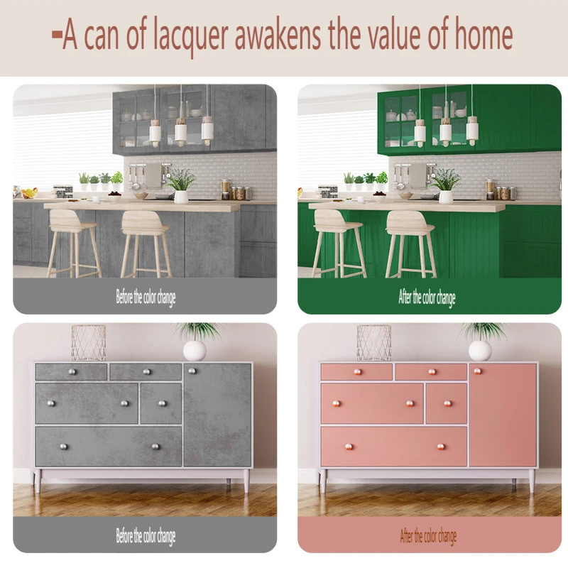 Household Self-brush Waterborne Wood Paint Furniture Renovation, Wooden Door Color Change, Clean Smell Environmental Protection
