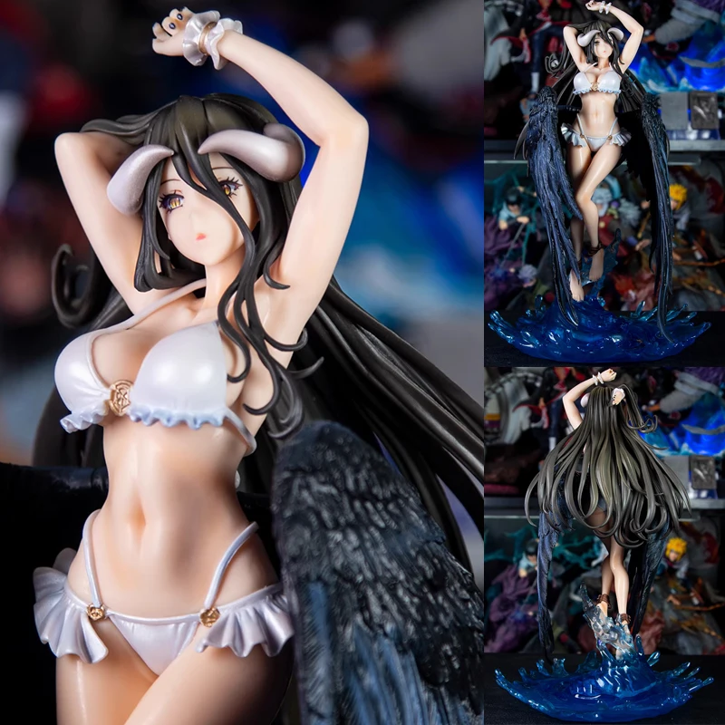 

32CM Japanese Anime Overlord Albedo Swimsuit Ver 1/7 Complete Sexy Figure Statue Adult Collection Model Doll Gift