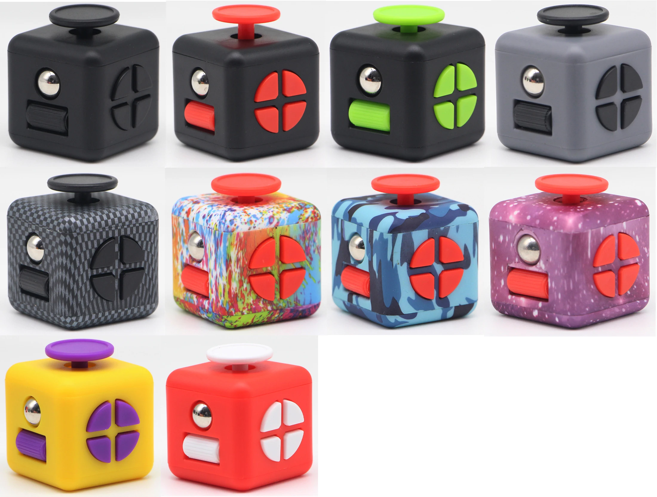 Fidget Toy 6-sided Stress Relief Cube With Finger Sensory Functions_voghion.com