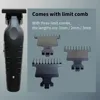 2299 Barber Cordless Hair Trimmer 0mm Zero Gapped Carving Clipper Detailer Professional Electric Finish Cutting Machine 6
