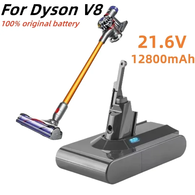Replacement Battery for Dyson V8 21.6V 12800mAh Cord-Free Vacuum Handheld Vacuum Cleaner