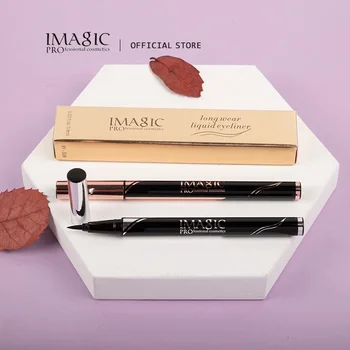IMAGIC-2020 신제품 드라이 패스트 아이즈 메이크업 펜슬 방수 블랙 리퀴드 아이라이너 매트 샤인 피그먼트, 도매