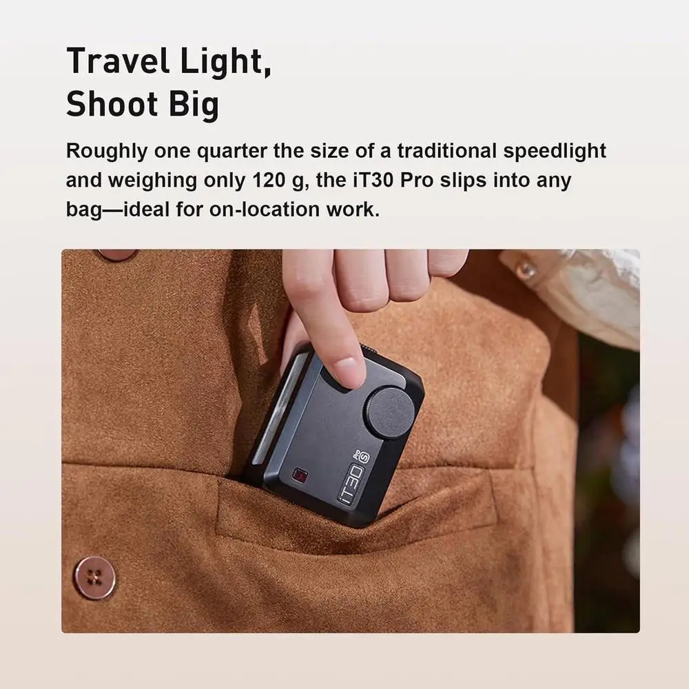 Godox iT30 Pro Camera Flash 2.4G Wireless Pocket Flash Light TTL HSS with Godox