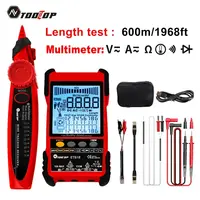 TOOLTOP Network Cable Tester Multimeter Lan Cable Tracking POE Test 400M/600M Length Measure Sensitivity Adjustable Line Tracker 1