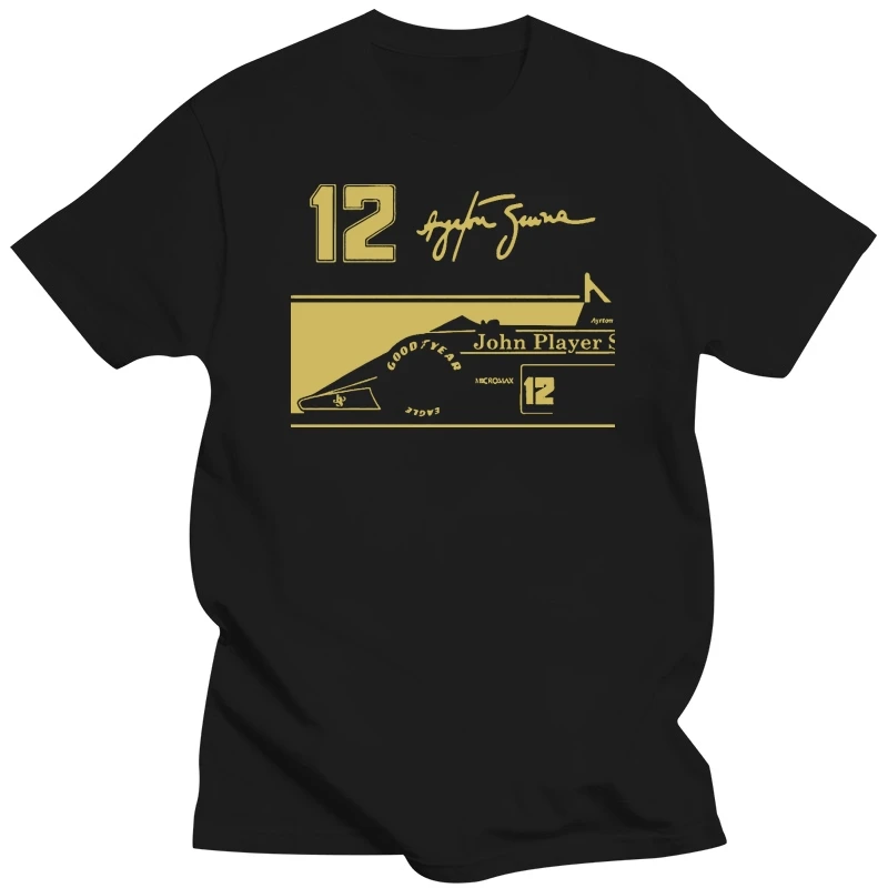 2019 New Fashion Casual Men Novità O-Collo Top Ayrton Senna Jps Tribute 12 Signature Felpe Con Cappuccio Sfuse