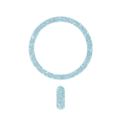Universal Magnetic Glitter Plate for Wireless Charging and Car Holder (Blue)