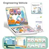 Magnetic Puzzle Book Magnetic Mix and Match Game with Travel Storage Case Brain Training Game Learning Educational Toys for Kids 5
