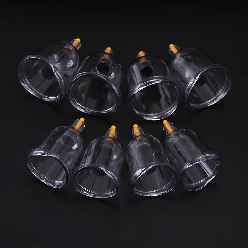 Set 32PCS Vacuum Cupping Body Massager Suction Cups Jar Plastic Vacuum Suction Cupping Set Cans for Shoulder Body Massage Care