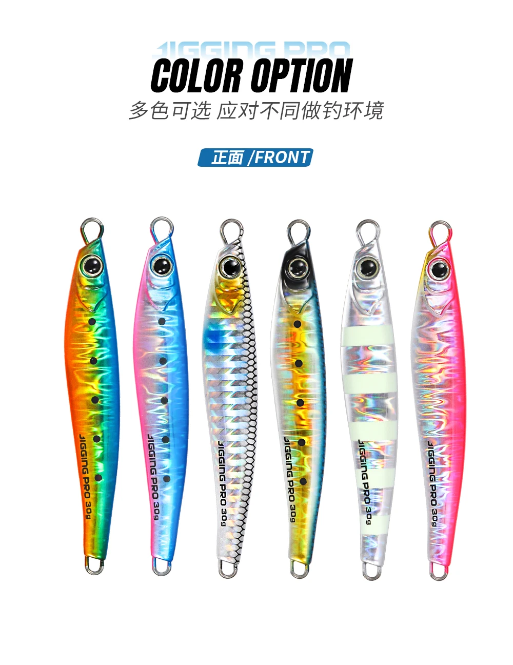 JIGGING PRO Jugulo Jig 15g 20g 30g 40g 60g Shore Casting Metall Jig Salzwasser angeln Köder Für Wolfsbarsch Künstliche Köder Tackle – Detail 2