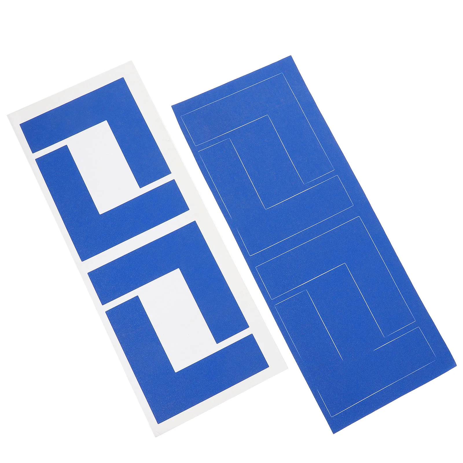 

8 Pcs Positioning Signage L Shape Floor Marking Tape Adhesive Markers Tapes Work