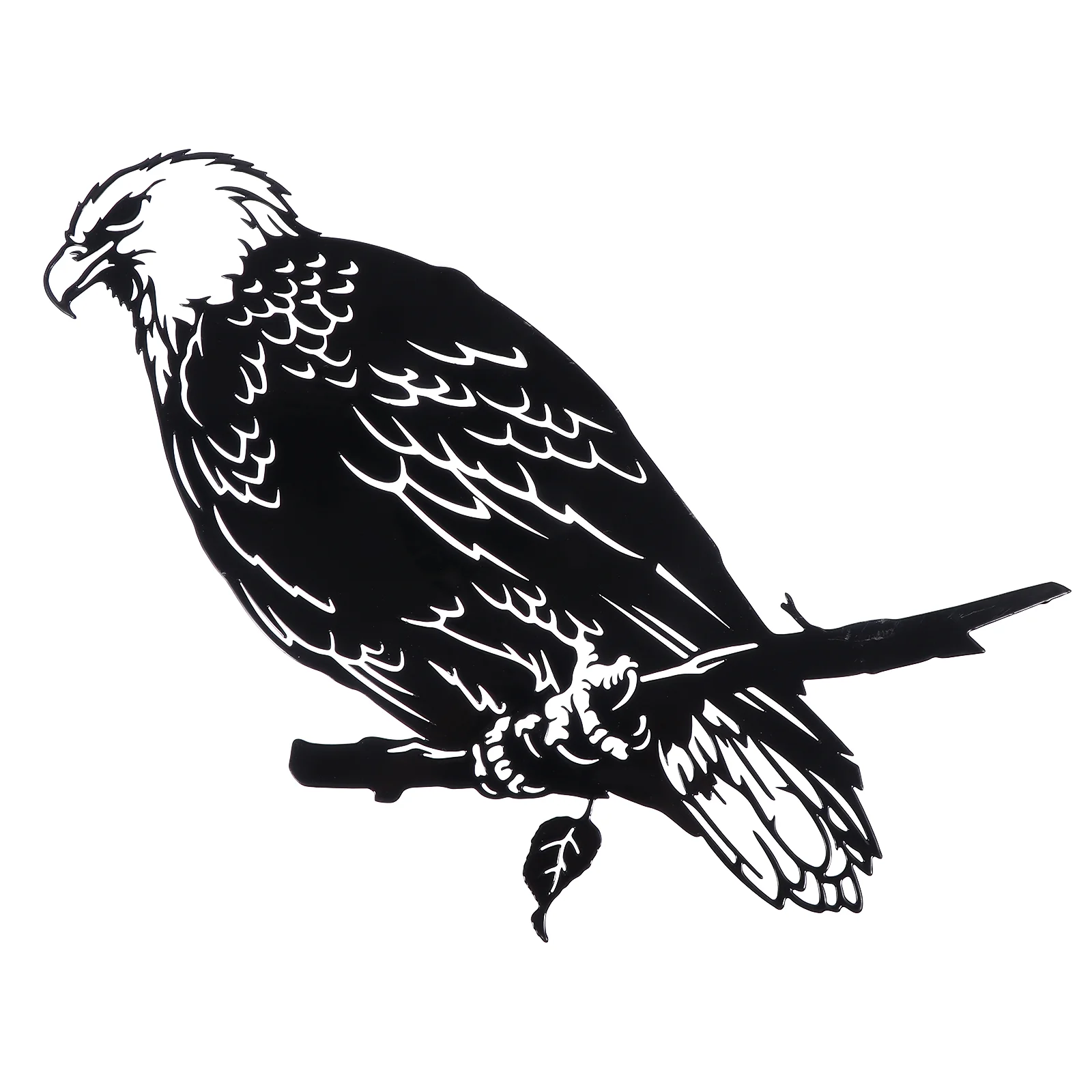 

Eagle Silhouette Ornaments Black Eagle Silhouette Decor Decorative Garden Craft