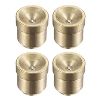 4Pcs Press Fit Ball Oiler Brass Push Button Flange Grease Oil Cup 10mm for Gas Engine Motor Lubrication System 1