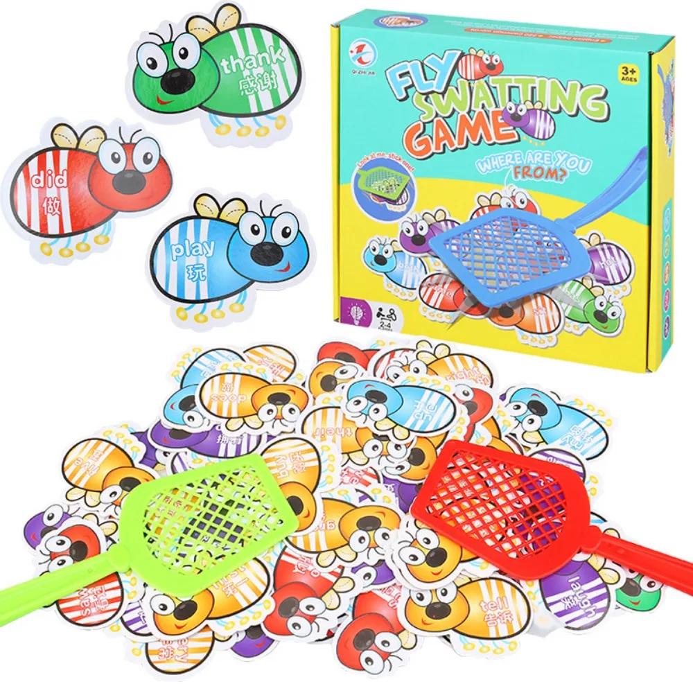 Preschool Educational Toys Fun Cognition English Vocabulary Fly Swatting Parent-child Interaction Toys Intelligence Learning Toy