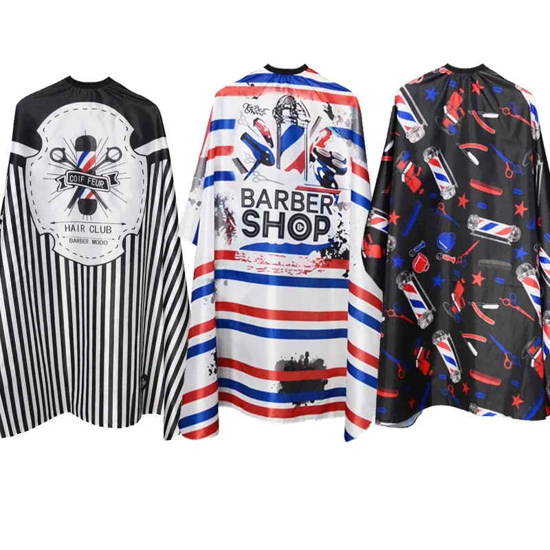 Hairdressing Cape Pattern Cutting Hair Waterproof Cloth Salon Barber Cape Professional Hair Stylist Retro Hairdressing Apron