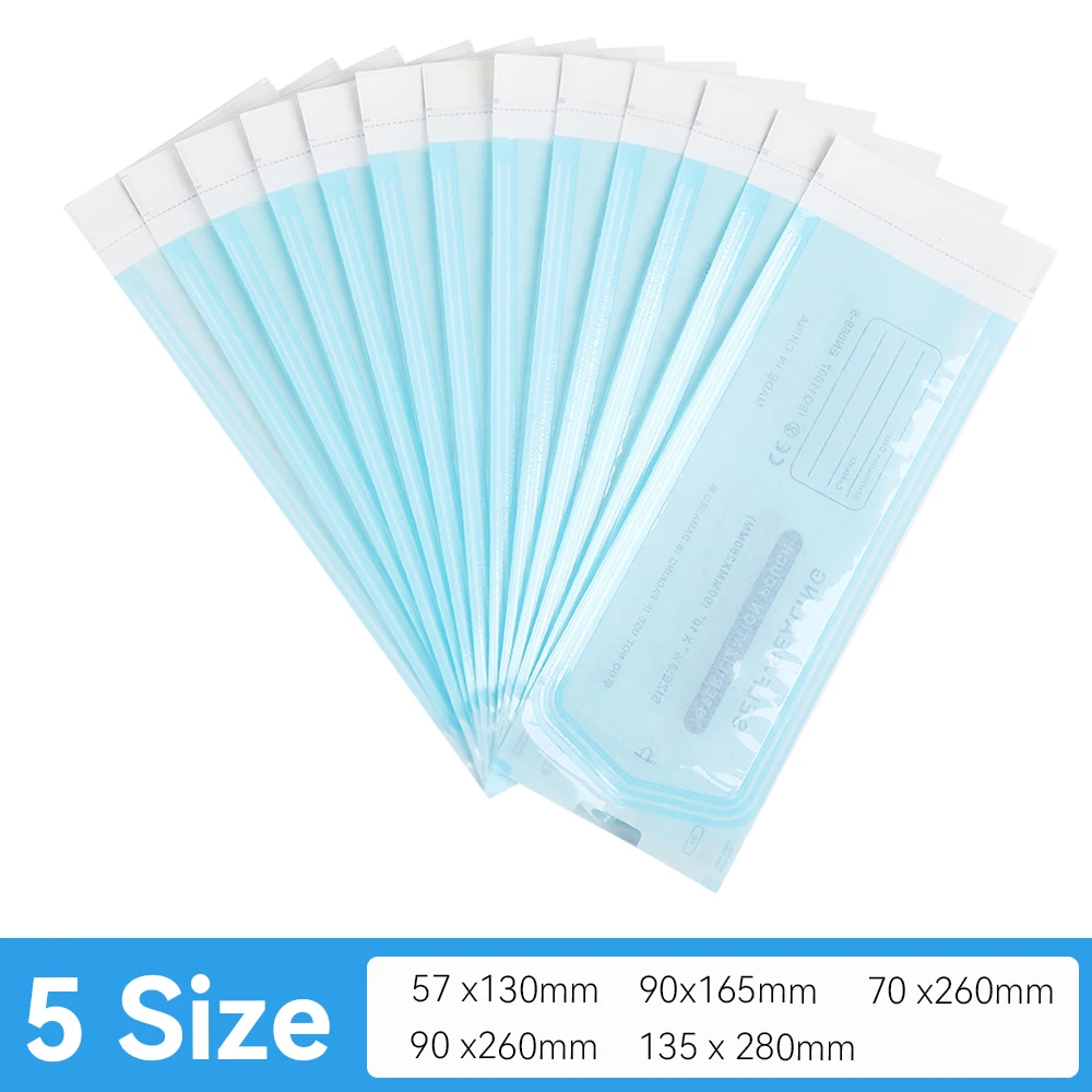 MAMBA 10/20PCS Disposable Self-sealing Sterilization Pouches Bag 5 Sizes Tattoo Accessories Supplies Self-adhesive Clean Bags 5