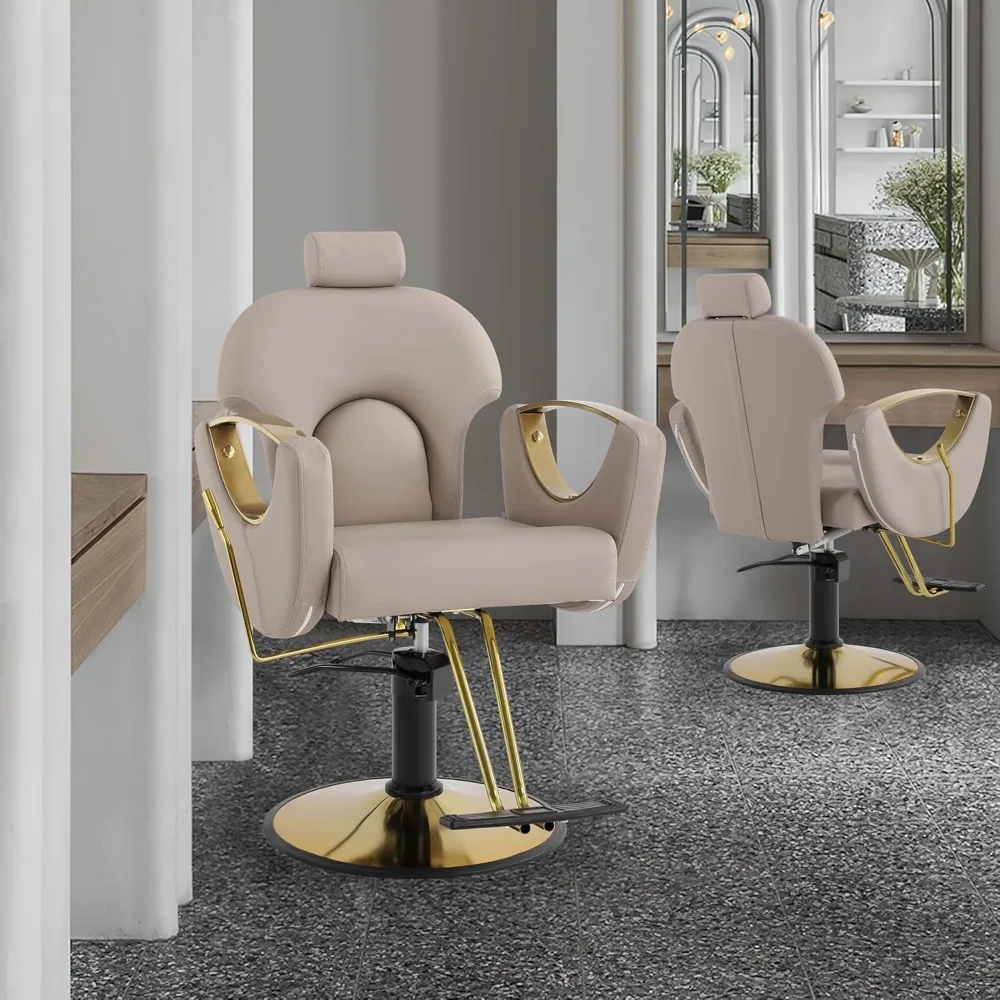 Description Picture 2 of itemSalon Chair for Hair Stylist Barber Chair Hair, Extra Thick Seat and Durable Steel Construction, Shampoo Salon Equipment