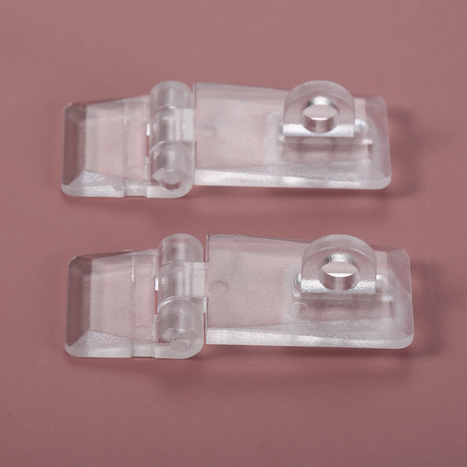 Acrylic Hinge Lock Jewelry Box Cabinet Door Drawer Hasp 4 sets jewelry box hasps