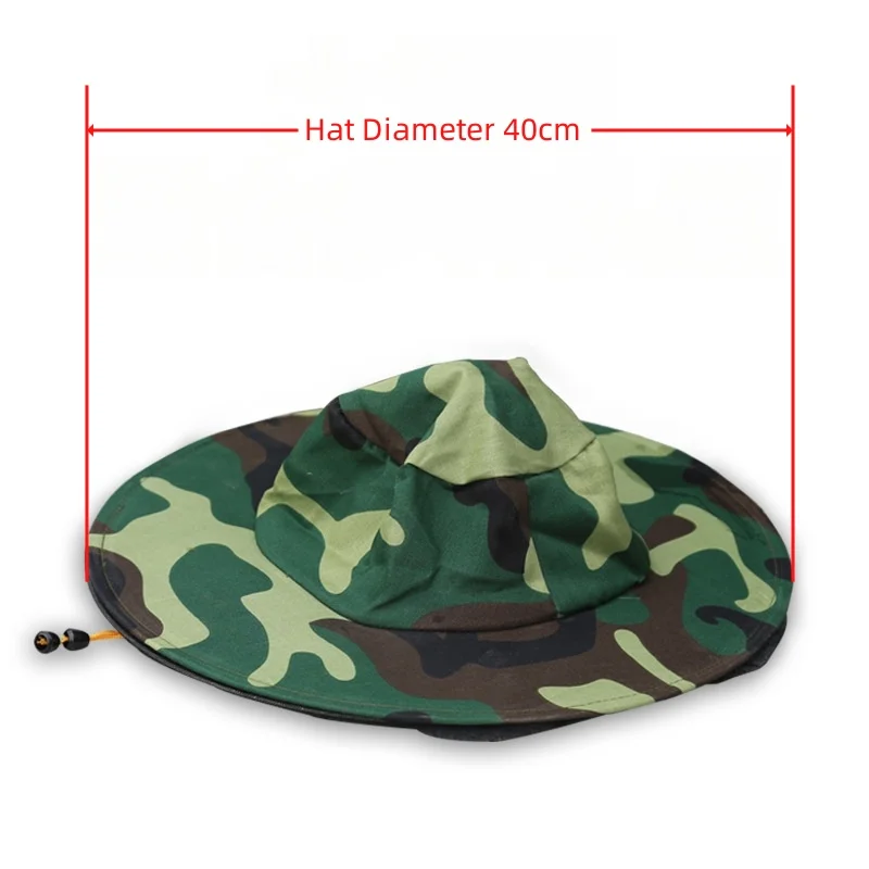 Beekeeping Hats Camouflage Anti Bee Hat Large Size Bee Hat For Mosquito And Sun Protection
