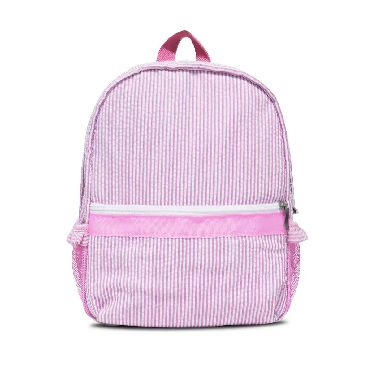 Todder School Ruffle Seersucker Backpack Kids Holiday Vacation Travel Bags Large Capacity Weekender Duffle Gingham Bags Dom105