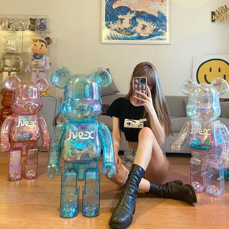 

28CM Bearbrick 400% Violent Bear Toy Kawaii Anime Figure Decoration Model Statue Cute Dolls To Collect Girlfriend Gift