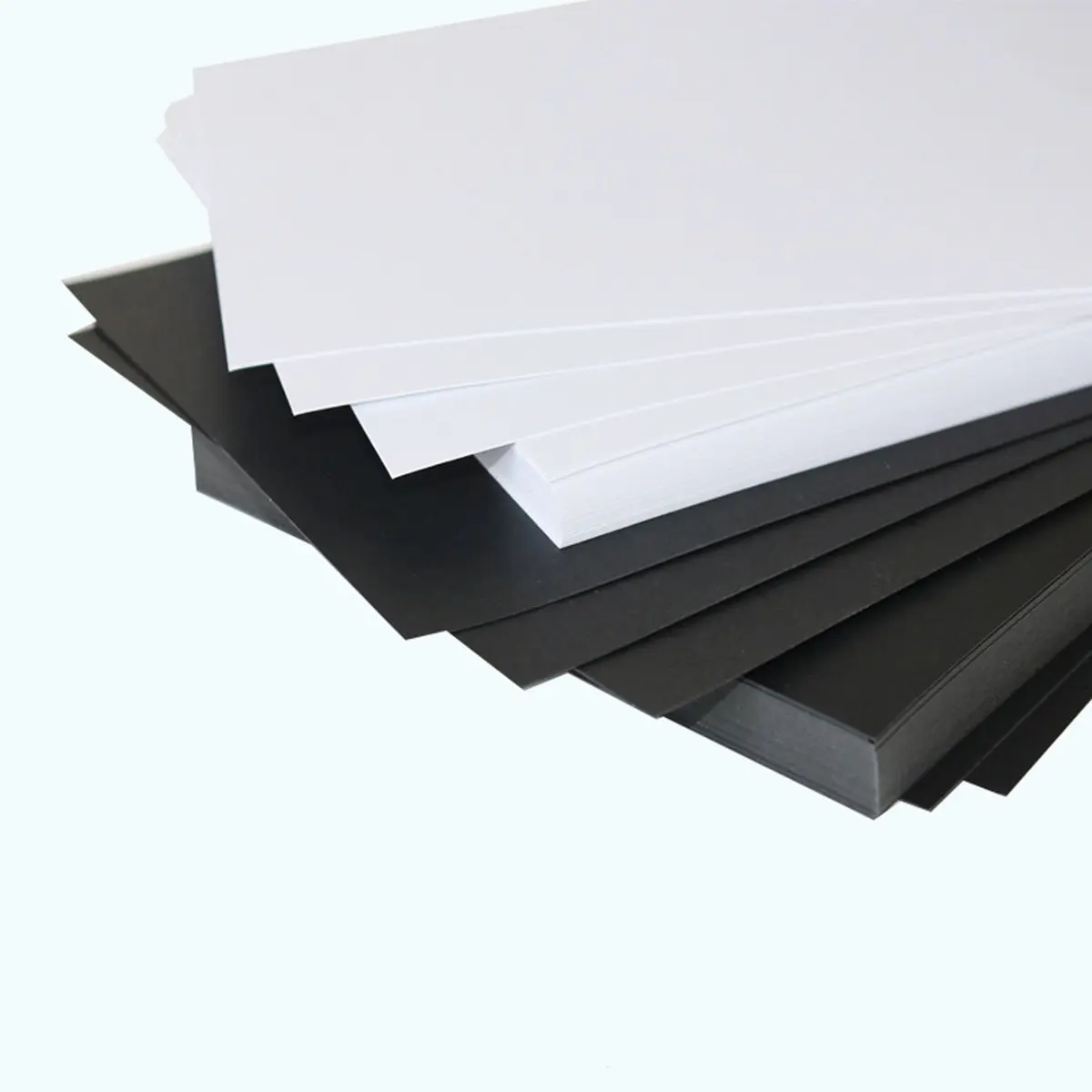 50Pcs A4 블랙 크래프트 종이 250Gsm 다목적 DIY 카드 용지 시트 스크랩북 카드 만들기 앨범 장식 미술 프로젝트