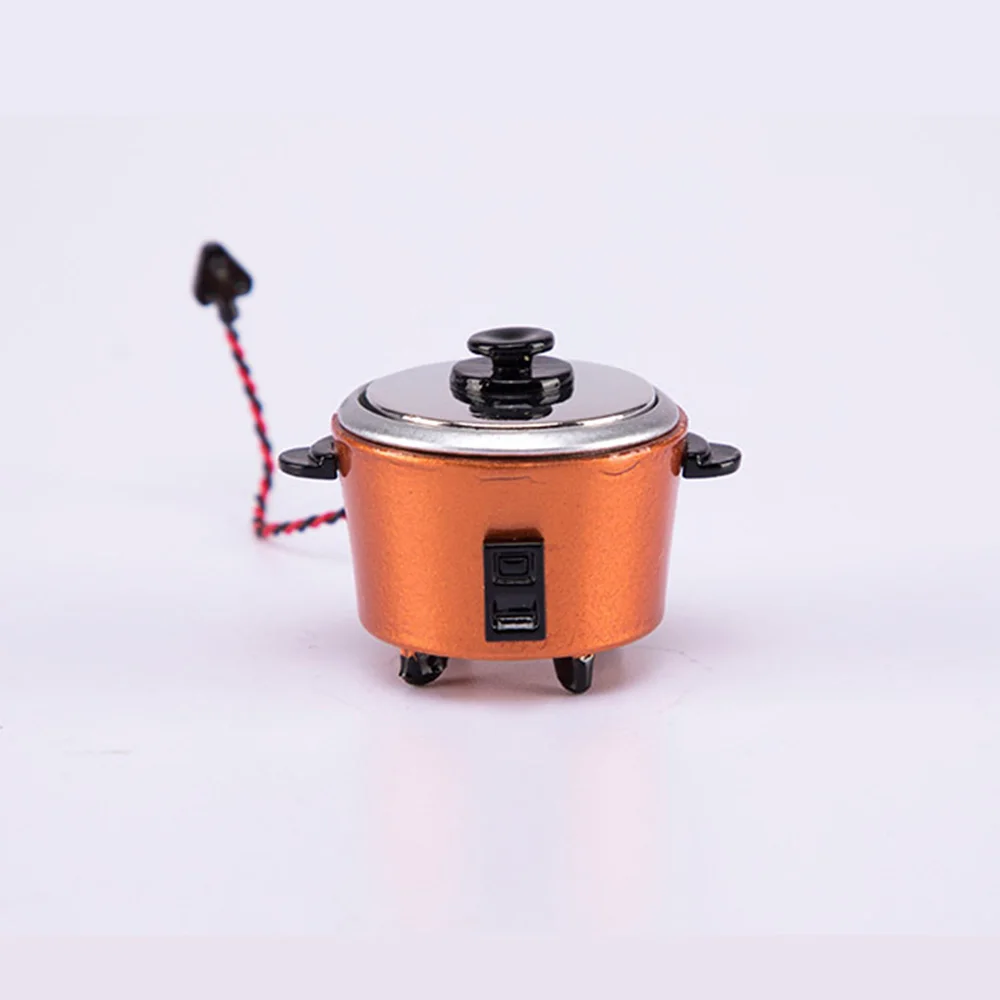 1PC Mini Rice Cooker Scale Model Dollhouse Miniature Cooker ...