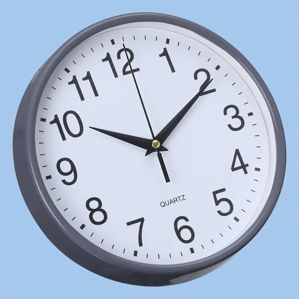 Numerals Wall Clock Stylish Accurate Round Wall Clocks for Easy-to-read Timekeeping Battery Operated Non-ticking Quartz Decor 5