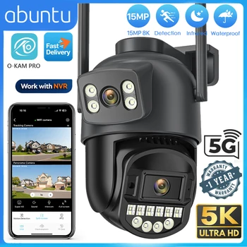 10MP 5K PTZ Wifi Camera Outdoor Video Surveillance Dual Screens IP66 Waterproof Human Detection Night Vision 5G Security Camera 1