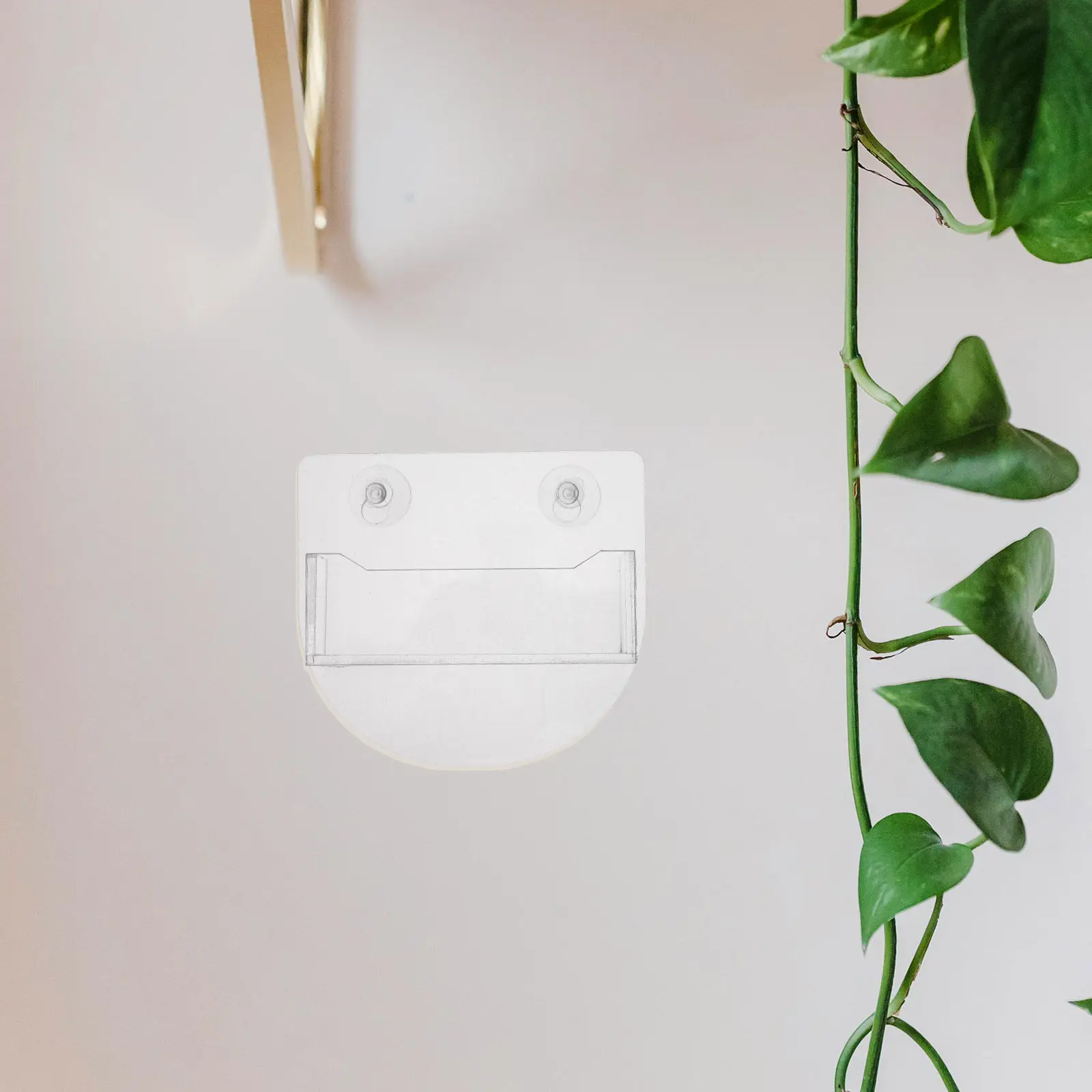 투명 아크릴 명함 홀더 벽걸이형 흡착판 드릴 필요 없음 간편 재배치 데스크탑 공간 절약 전문 디스플레이