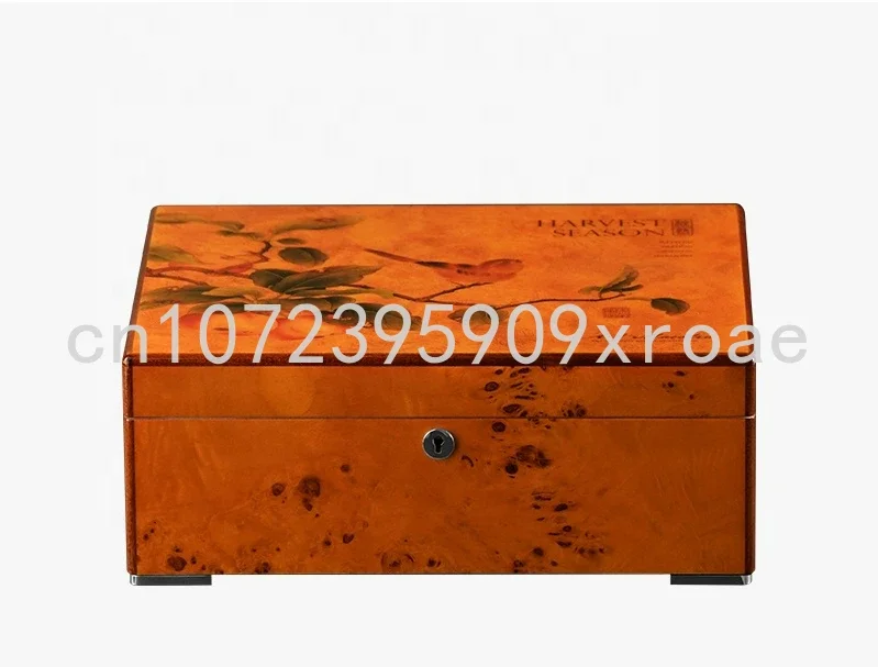 

Cedar Wood Humidor Cigar Box Piano Paint Constant Temperature Humidor Cigar Cabinet