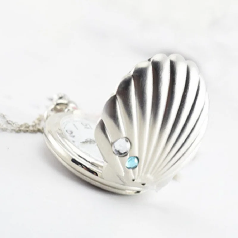 Pocket Watch,Large New Shell Pocket Watch,Flip Retro Linked List,Fashion Accessory,For Men And Women